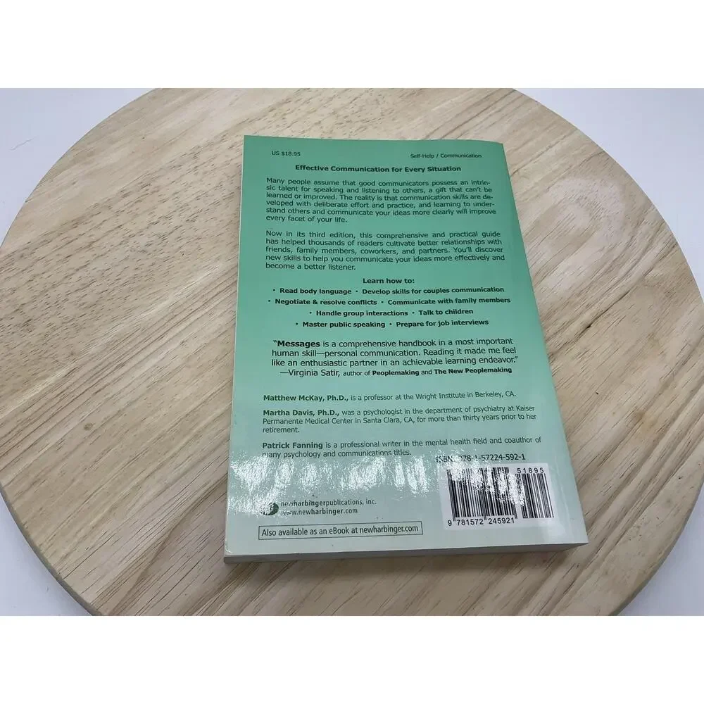 Messages The Communication Skills Book 3rd Edition Self-Help Paperback‎ McKay